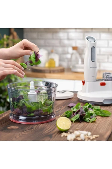 Homend Functionall 2804H 1000 W Beyaz Mutfak Robotu Teşhir - Resim 4
