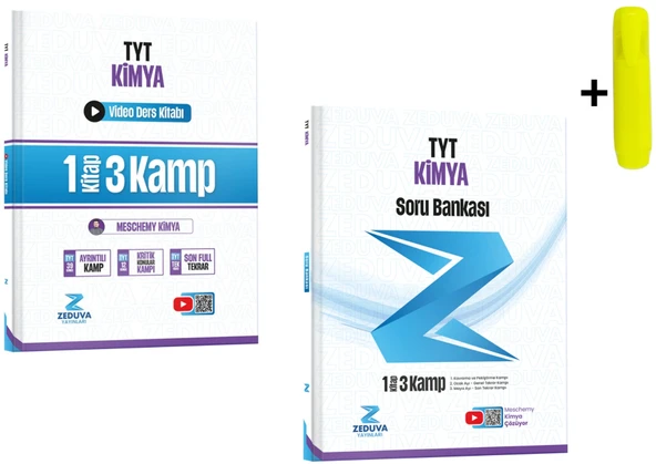 Zeduva Yayınları Meschemy Kimya Tyt Kimya 1 Kitap 3 Kamp Video Ve Soru Bankası Seti ürün görseli