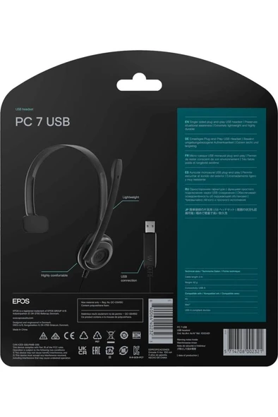 Sennheiser PC 7 USB Operatör Başlığı Teşhir - Resim 2