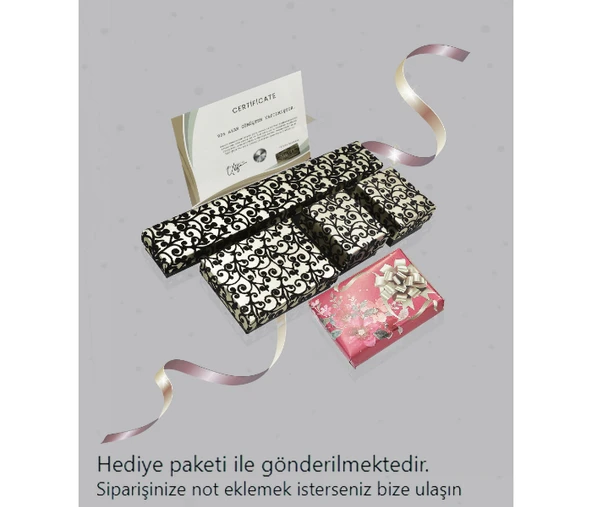 Çengelli Sallantılı Firuze Taşlı Nazar Boncuk Gümüş Küpe - Resim 4