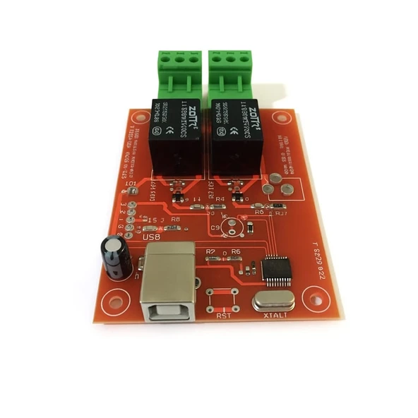 USB Port 2 Röle Kontrol Kartı - Hid / Cdc Com ürün görseli