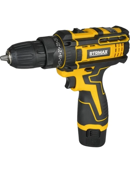 Rtrmax Şarjlı Matkap 26 Nm 2x1.5 Ah Çift Akü X-Lion  RTM340 - Akü Dahil - Resim 6