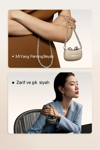 QASUL Şık Çanta Görünümlü Bluetooth Kulaklık Spor  Klip Kulaklık - 5