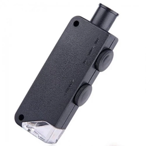 Mini 60x 100x Zoom Lens Odak Takı Led Cep Mikroskop Büyüteç - 3