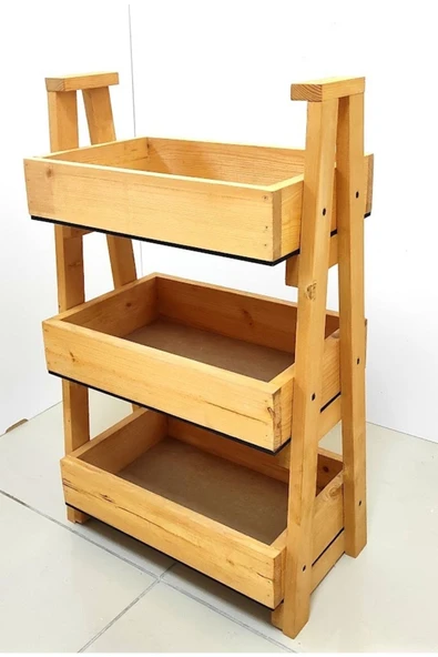 woodretro Ahşap Sebzelik, Ahşap Mutfak Organizeri - 3