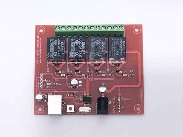 USB Port 4 Röle Kontrol Kartı - Hid / Cdc Com - Resim 2
