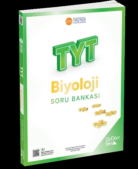 ÜçDörtBeş Yayınları TYT Biyoloji Soru Bankası Yeni ürün görseli