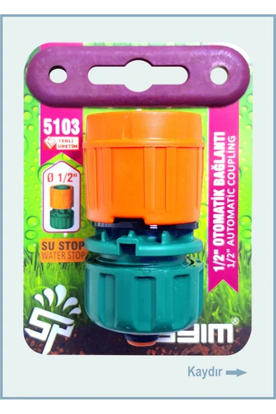 sayım plastik 2'li Otomatik Musluk Hortum Bağlantı Aparatı | Tak-Çıkar Bahçe Sulama Klips Seti - 4