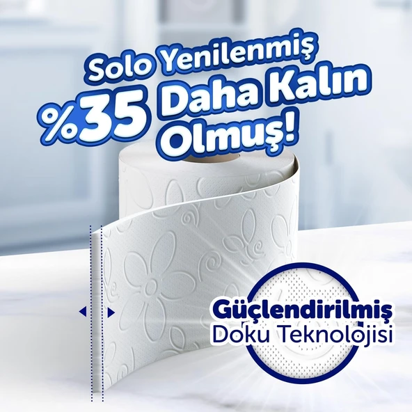 Solo Tuvalet Kağıdı 32'li Beyaz - Resim 2