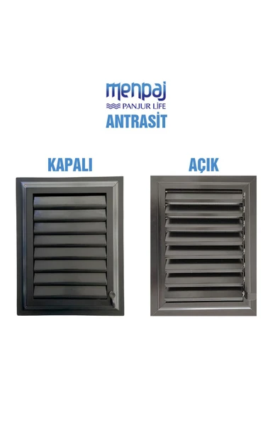 woodretro Banyo Tuvalet Menfezi Antrasit renk Yapıştırmalı - 3