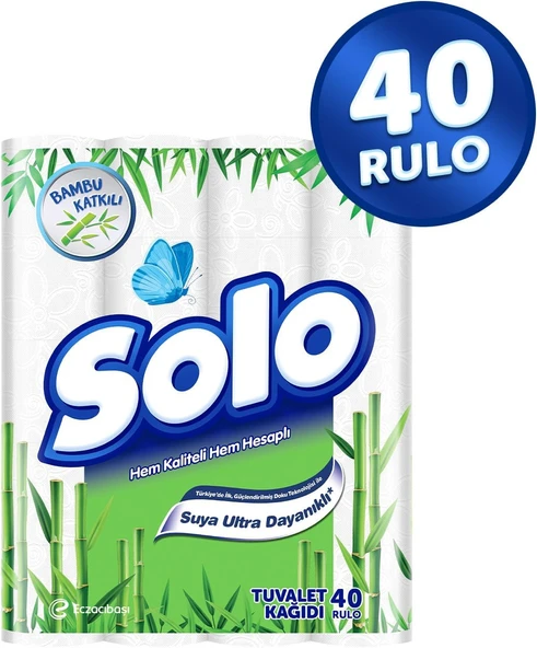 SOLO Bambu Katkılı Tuvalet Kağıdı 40’lı ürün görseli