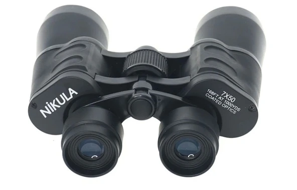 7x50 Kauçuk Kaplamalı Mavı Cam Mercekli Dürbün - 5