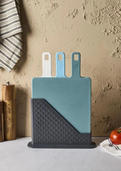 Brice 4 Parça Standlı Kesme Tahtası Set - 5