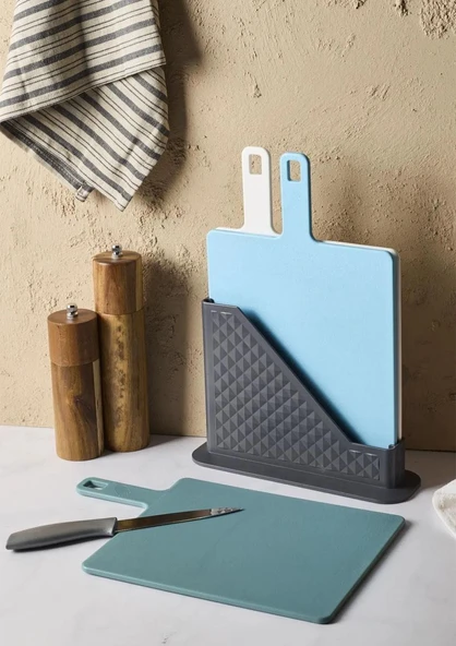 Brice 4 Parça Standlı Kesme Tahtası Set - 3