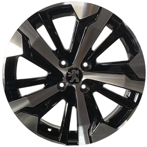 Peugeot Uyumlu BK-5837 7.0X17 5X108 ET45 65.1 Black Machined Jant