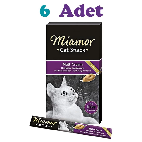 Miamor Malt Cream Peynirli Kedi Ödül Maması 6×15g (6 Adet)