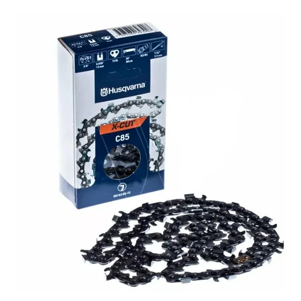 HUSQVARNA X-CUT MOTORLU TESTERE ZİNCİRİ 34 DİŞ C85 3/8 1.5MM KÖŞELİ - 1