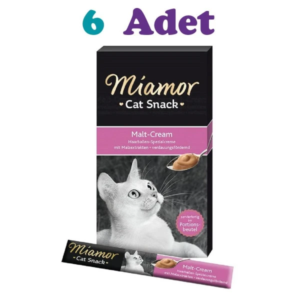 Miamor Malt Cream Kedi Ödül Maması 6×15g (6 Adet)