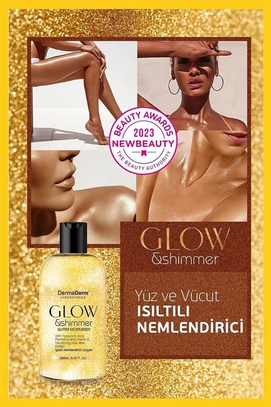 Dermaderm Altın Tozu Etkili Işıltılı Nemlendirici Losyon 250 ml. ve 3 Adet SPF 50+ Yüz ve Vücut Güneş Kremi 3 x 100 gr. - 4