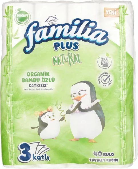Familia Plus Natural 40'lı Paket Tuvalet Kağıdı ürün görseli