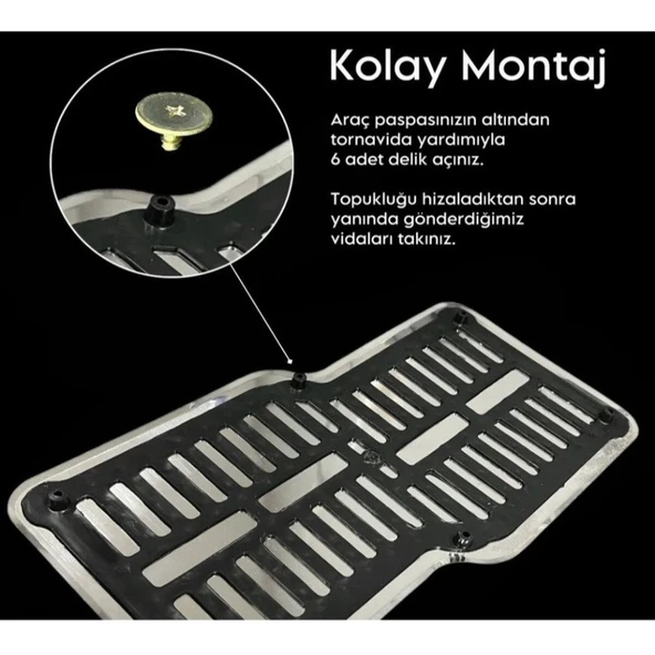 Topukluk Metal Siyah (Paspas Üzeri) TÜM MARKA MODELLERE UYGUNDUR ürün görseli