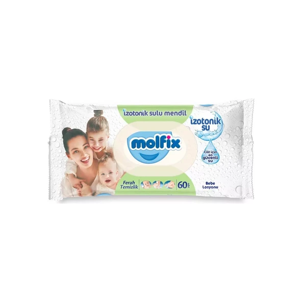 Molfix İzotonik Sulu Ferah Temizlik Islak Havlu Mendil 3'Lü 180 Yaprak - 5