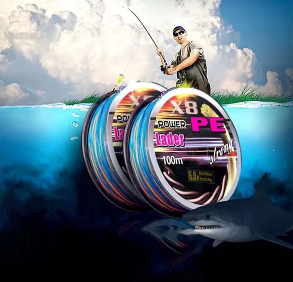 Misina 100mt Polıetılen 8 Örgülü 6.0 İp - 2