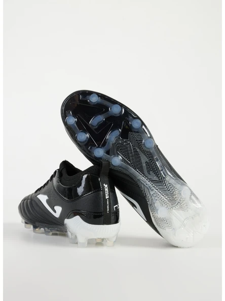 Joma Siyah - Beyaz Erkek Futbol Ayakkabısı N10W2401FG Numero-10 2401 Black Whı - 4