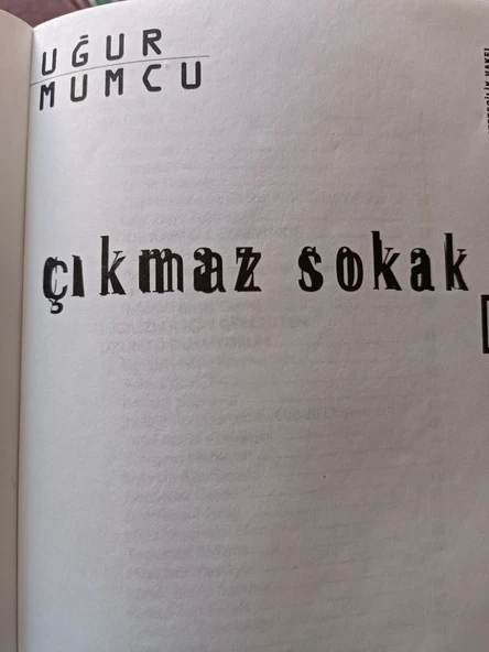 Çıkmaz Sokak - Uğur Mumcu - 3
