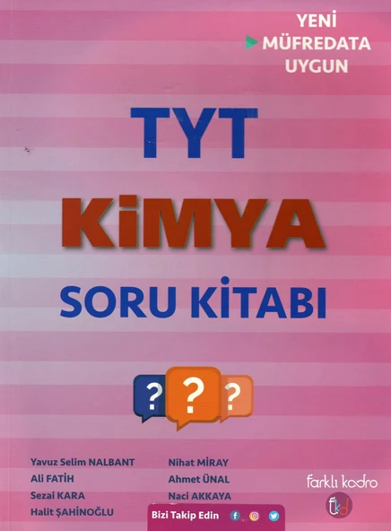 Farklı Kadro Tyt Kimya Soru Kitabı