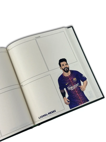Futbol Planlayıcı 52 Efsane Futbolcu, 12 İkonik Forma Haftalık Ajanda Hediye Defter - 5