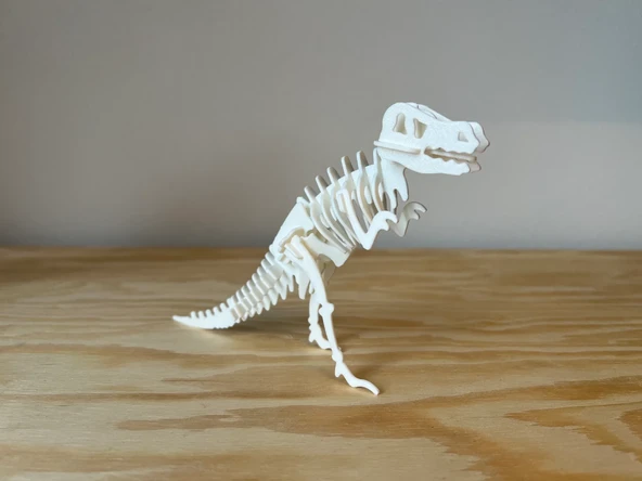 T-Rex 3D Dinozor Puzzle Maket Kiti 29 Parça Kurulabilir Oyuncak İskelet Hobi Eğitim Koleksiyon