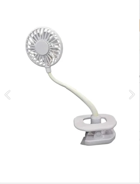 Portatif Işıklı Mini Klipsli Fan - 4