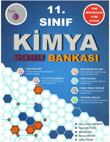 Farklı Kadro 11.Sınıf Kimya Konu Özetli Soru Bankası