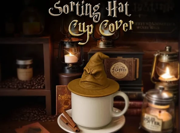 Seçmen Şapka Kupa Bardak Kapağı Sıcak Içecekler Için Dekoratif Ve Koruyucu Kapak