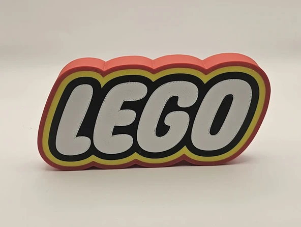 Lego Logo Standı Masaüstü Süs Oyuncak Temalı Dekoratif Figür Çocuk Odası Aksesuarı