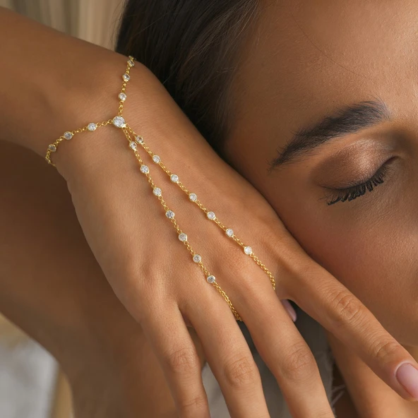 925 ayar gümüş zirkon taşlı seyrek tamtur açık parmak şahmeran - 4