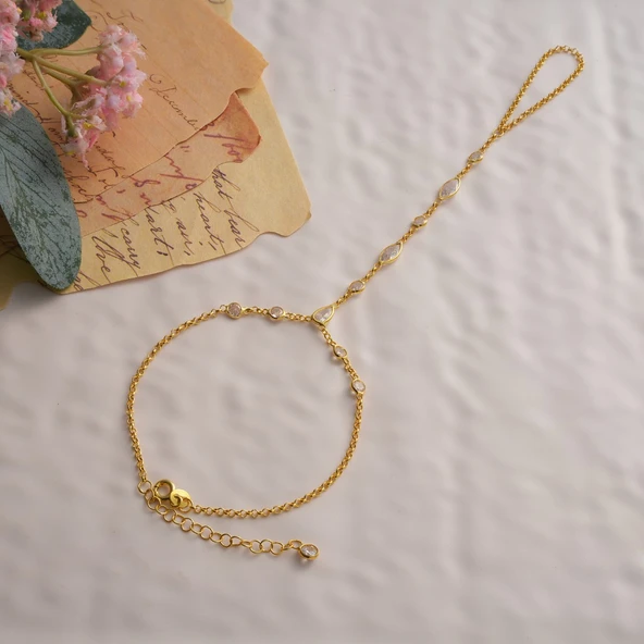 925 ayar gümüş mekik damla ve yuvarlak zirkon taşlı şahmeran - 6