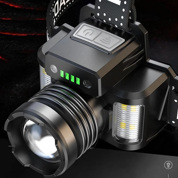 Sensörlü Cree Tg Led  Şarjlı Kafa Lambası  Wt-625 - 3