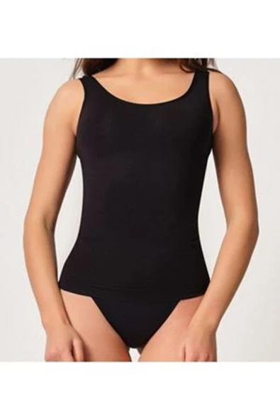 Siyah Kadın Dikişsiz Atlet Korse ürün görseli