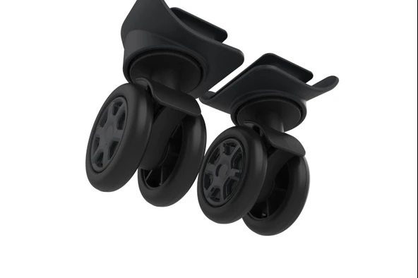 Keo-Plus PP Valiz Tekerleği Sağ ve Sol Siyah Renk - Resim 3