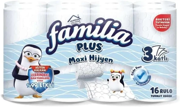 Familia Plus Maxi Hijyen Tuvalet Kağdı 16 Adet ürün görseli