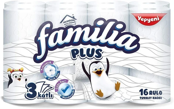 Familia Plus 3 Katlı Tuvalet Kağıdı (1 x 16 Adet) ürün görseli