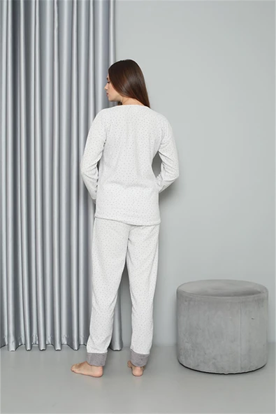 Moda Çizgi Welsoft Polar Kadın Pijama Takımı 8515 - 5