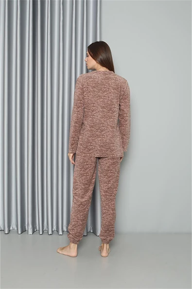 Moda Çizgi Welsoft Polar Kadın Pijama Takımı 8519 - 6