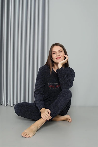 Moda Çizgi Welsoft Polar Kadın Pijama Takımı 8517 - 5