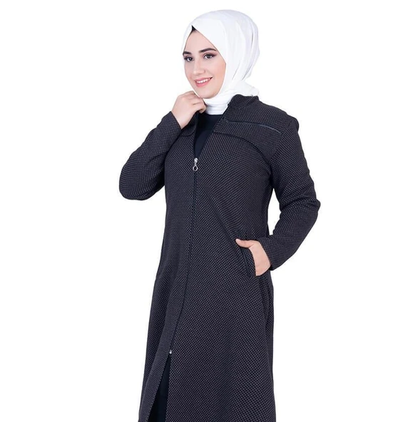 Omuzu Deri Detay Tesettür Kap Kahve