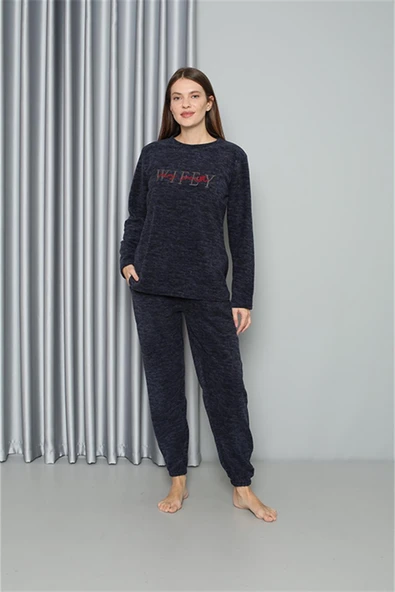 Moda Çizgi Welsoft Polar Kadın Pijama Takımı 8517 - 3