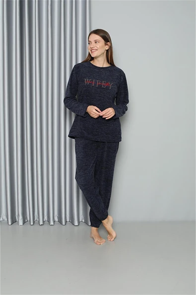 Moda Çizgi Welsoft Polar Kadın Pijama Takımı 8517 - 2