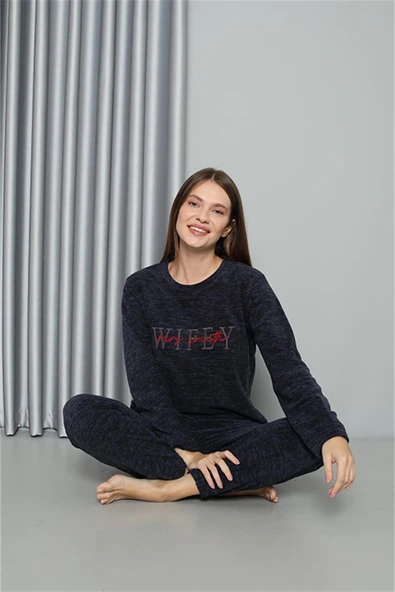 Moda Çizgi Welsoft Polar Kadın Pijama Takımı 8517 - 4